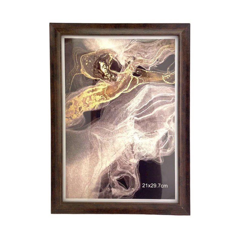 Rama foto Ezra A4, format 21 x 29.7 cm, maro, suport pentru birou - imagine 6